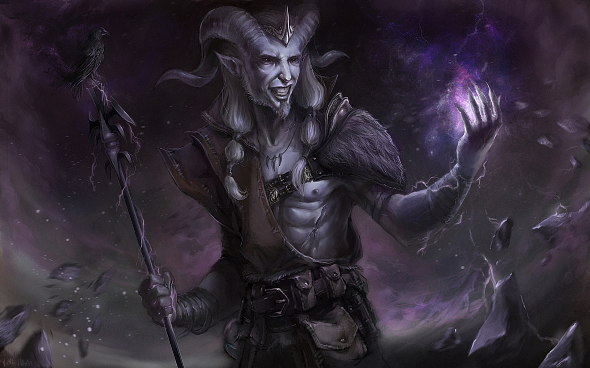 Fantasy Dark Magic Demon Wallpaper