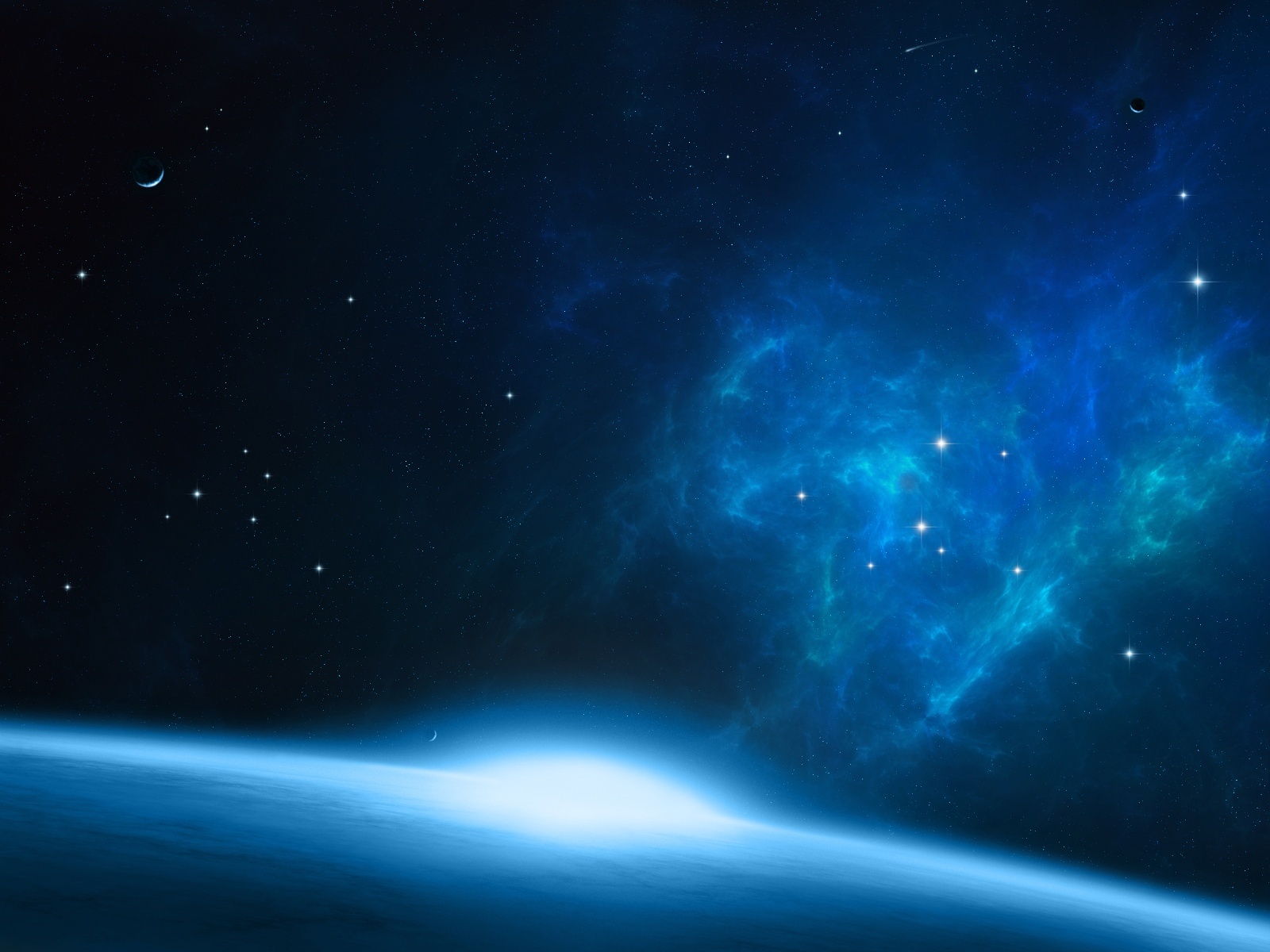 Blue Nebula Wallpaper HD
