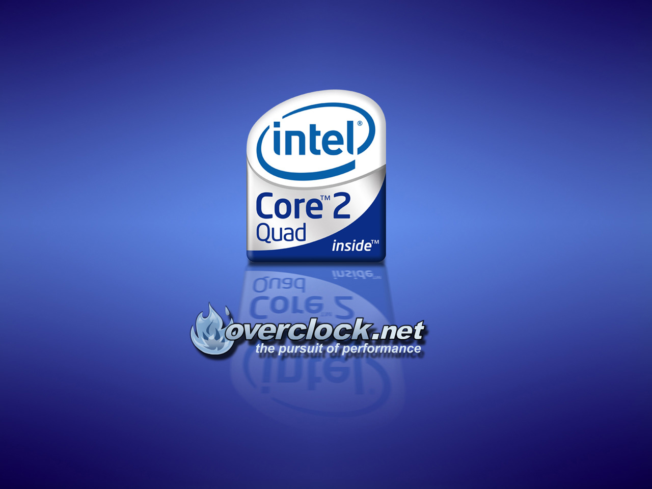Wallpaper Intel Corel Quad Logomarca