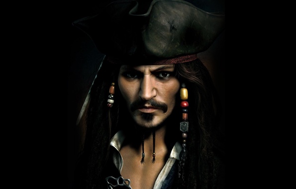Wallpaper Captain Jack Sparrow Johnny Depp Hat Rendering