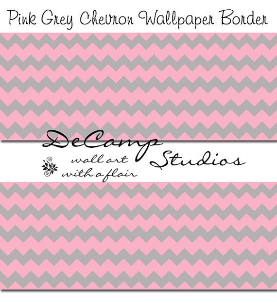 Free download Pink and Grey Polka Dot Circle wallpaper border wall art