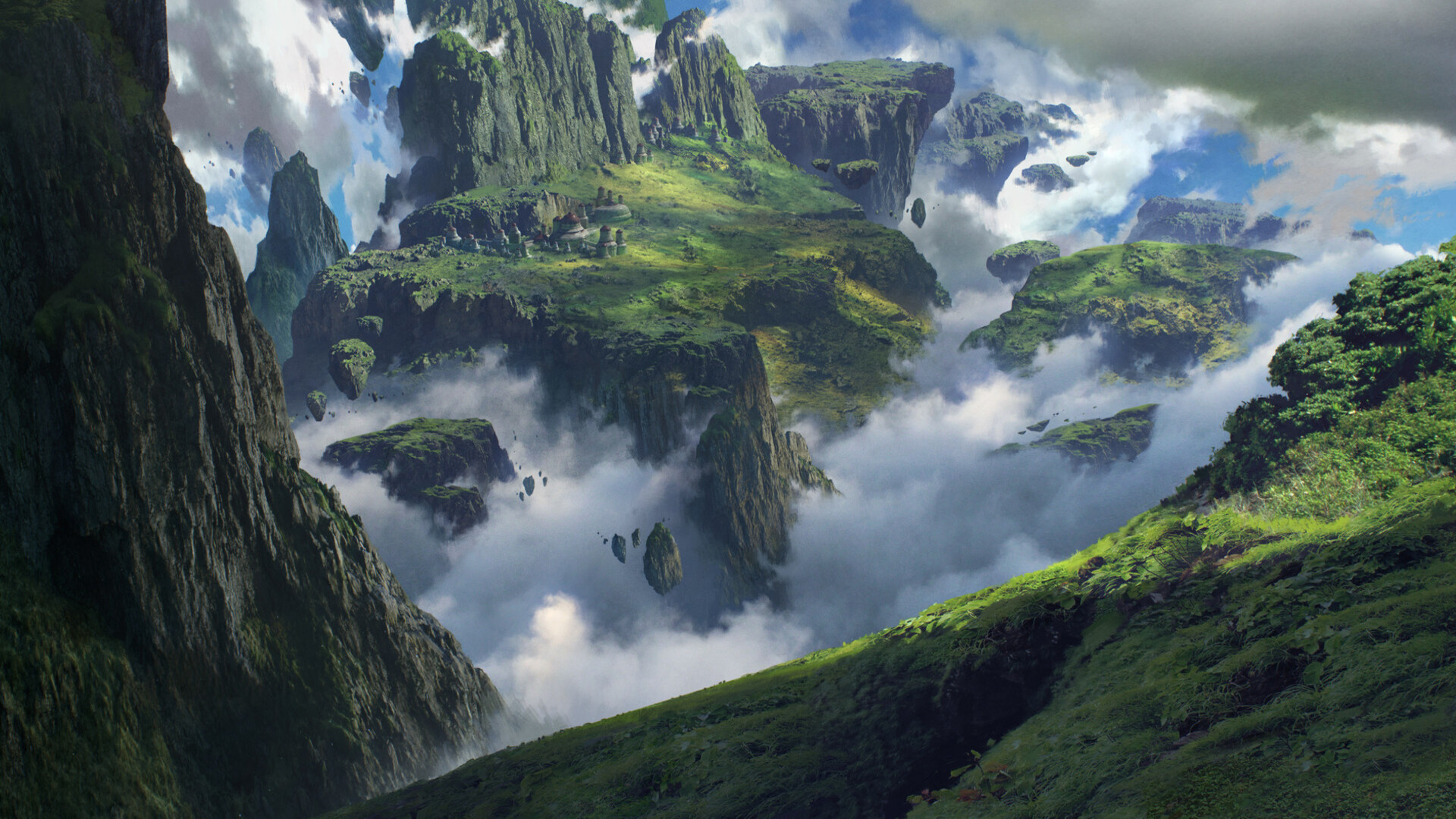 Fantasy Floating Island Wallpaper