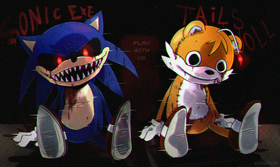 Sonic Exe And Tails Doll By Alloween