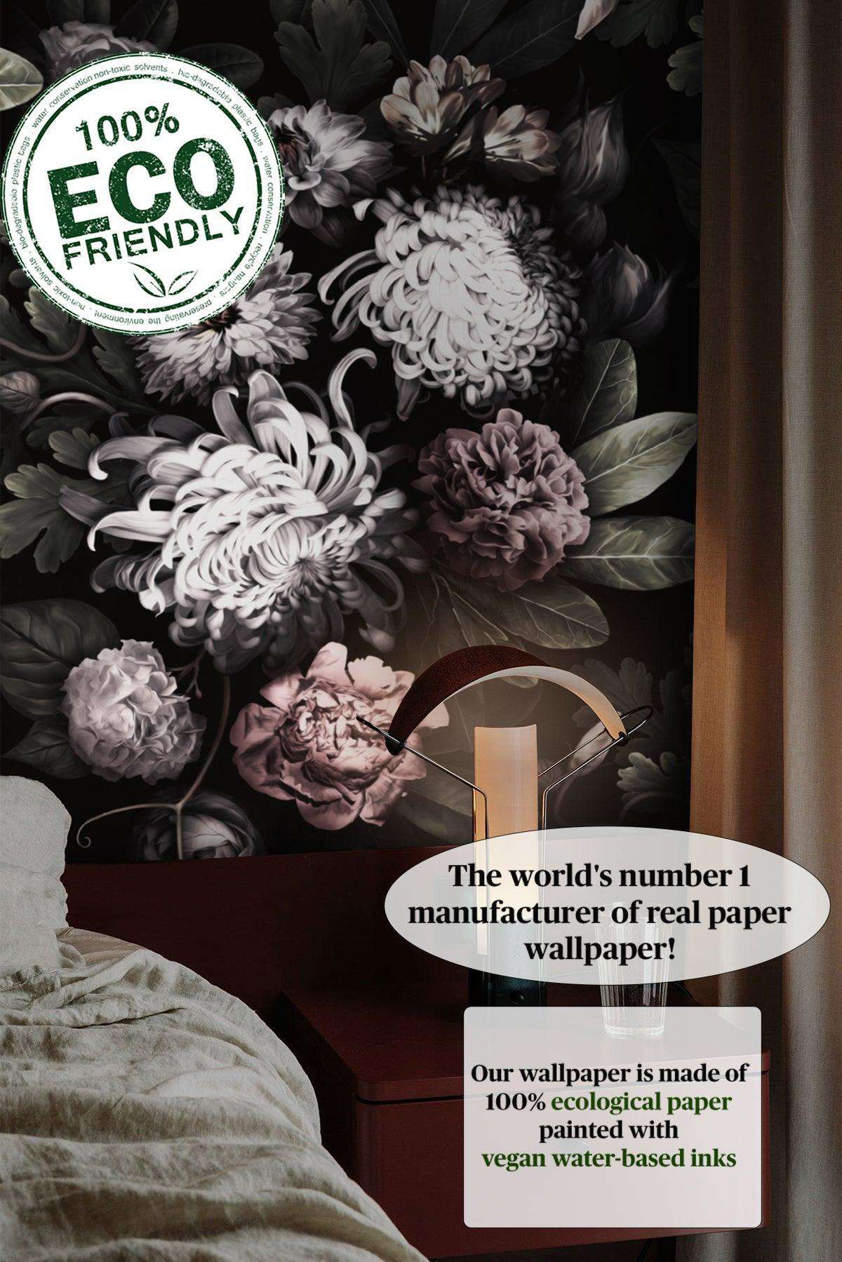 Dark Floral Wallpaper Wallpaper4beginners