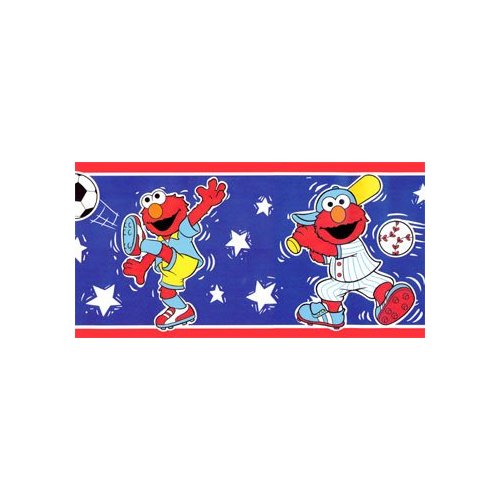 Sesame Street Elmo Border Sports Wallpaper Home