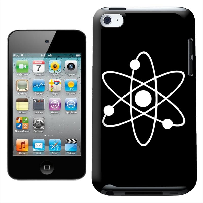 Atom Symbol On White Background Case Back Cover For Ipod Touch 4th Gen