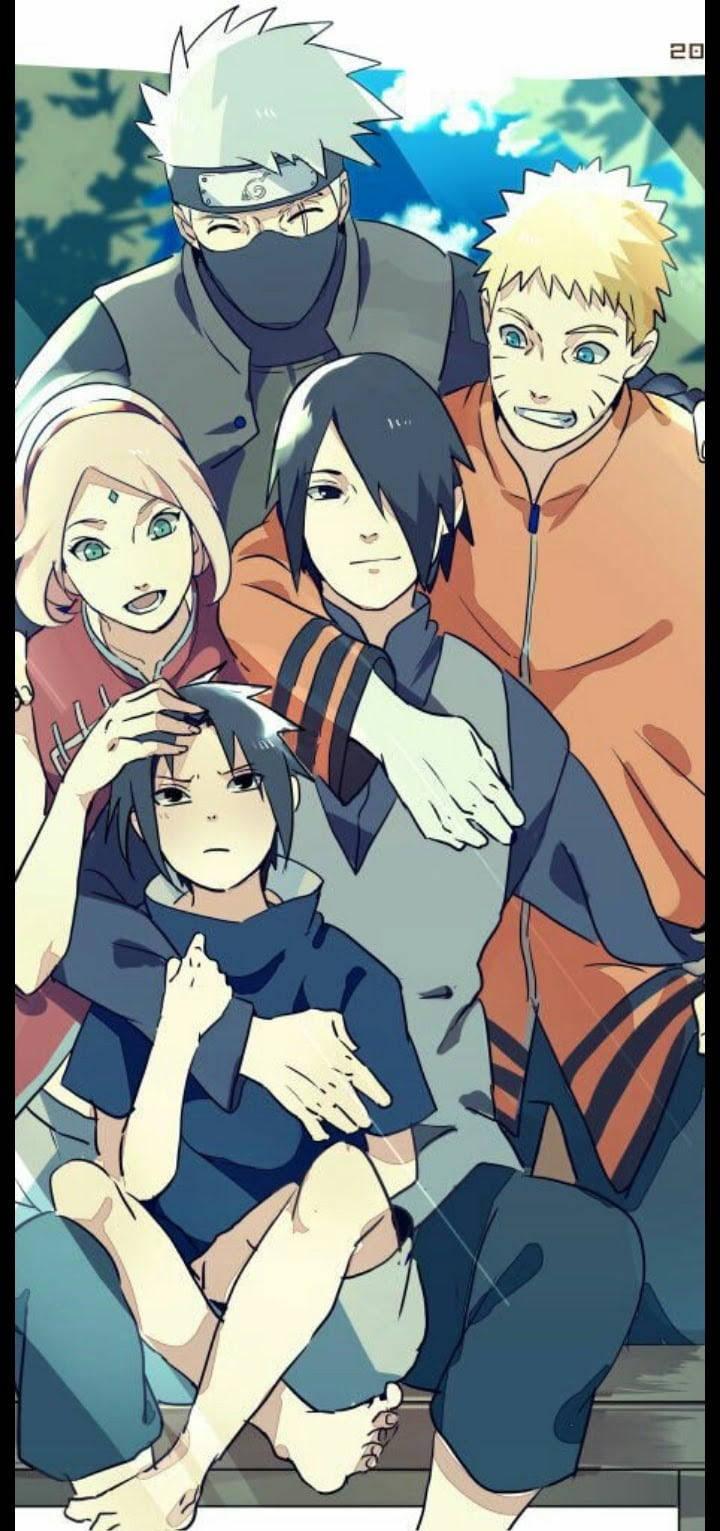 Family Team Naruto iPhone Wallpaper