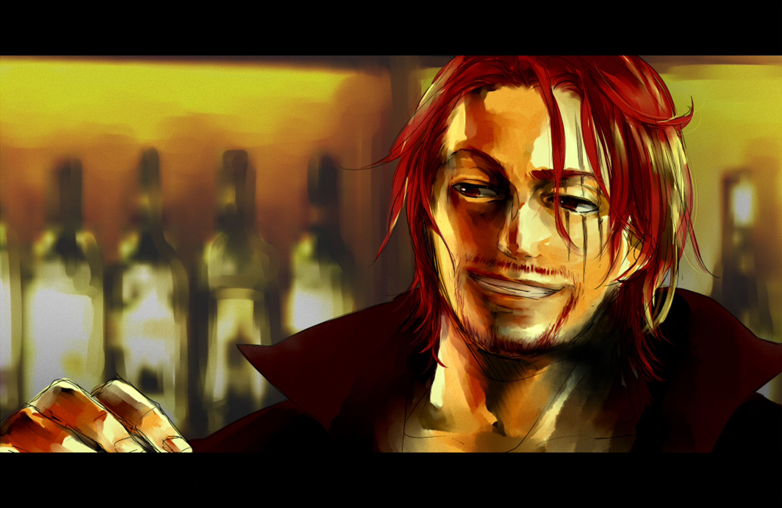 Red Haired Shanks One Piece Anime HD Wallpaper Desktop Background