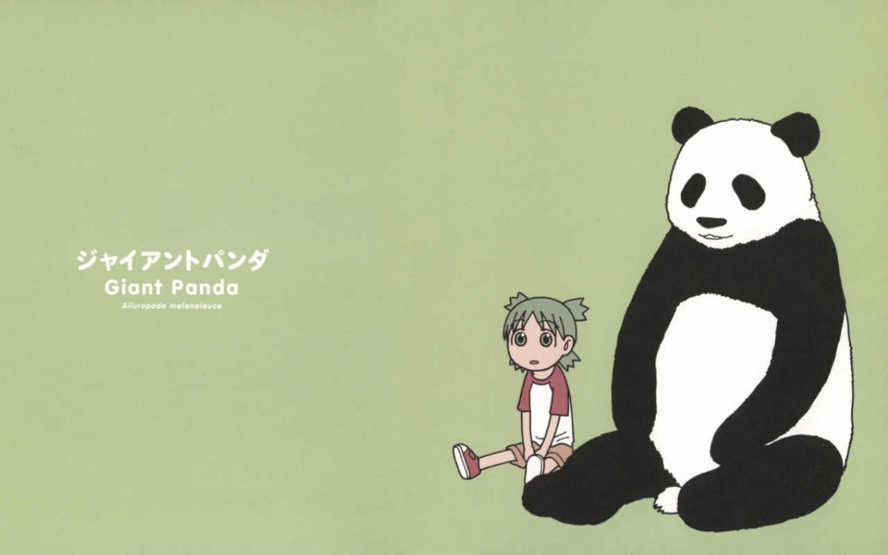 Cute Panda Bear Cartoon Wallpaper Yotsuba