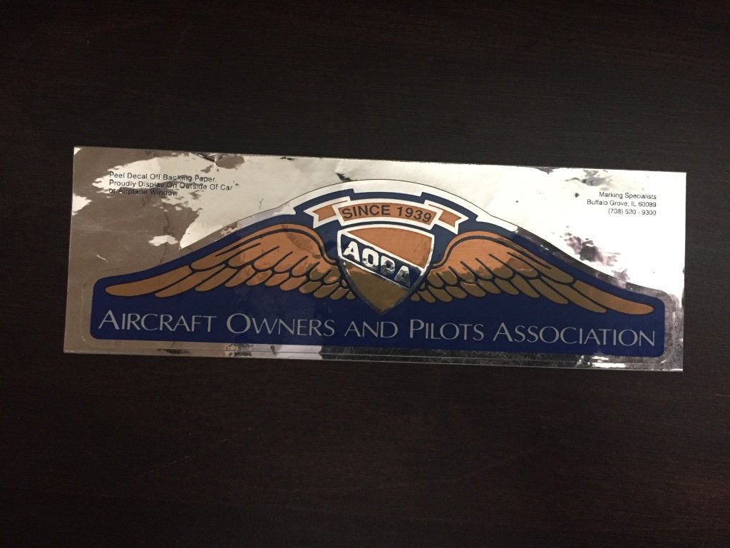 Vintage Aopa Aircraft Owners And Pilots Association Car