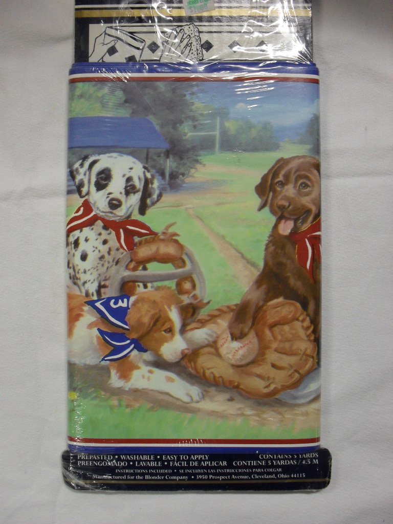 Dog Puppy Theme Wallpaper Border