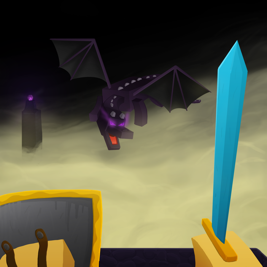 Minecraft Ender Dragon by GoldSolace on