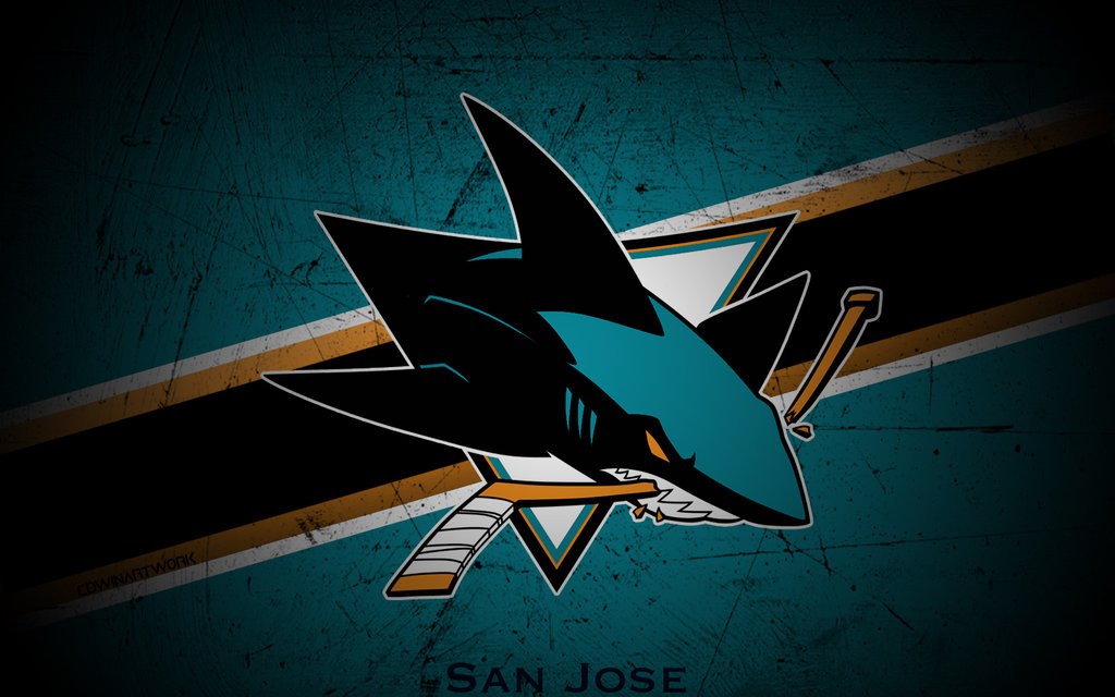 San Jose Sharks Wallpaper Scratches by EdwinArtwork on