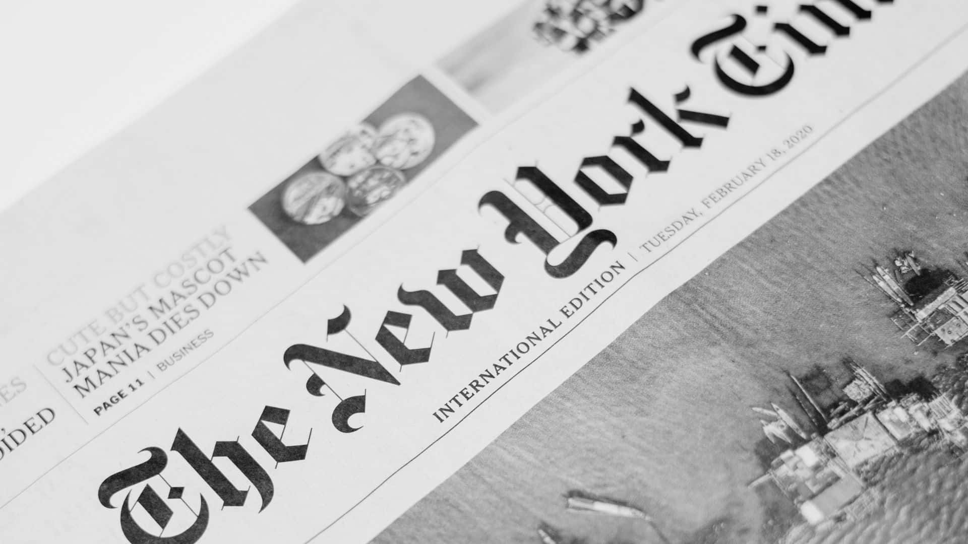 Black And White Newspaper Wallpaper