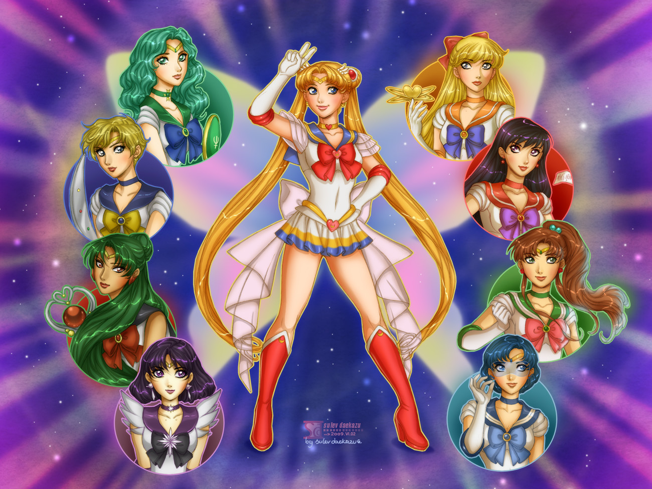Sailor Moon Group Wallpaper