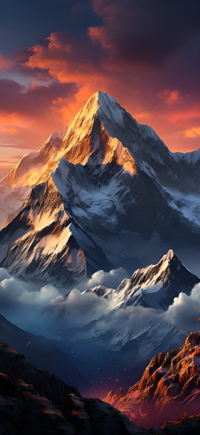 Majestic Peak Depth Effect Wallpaper