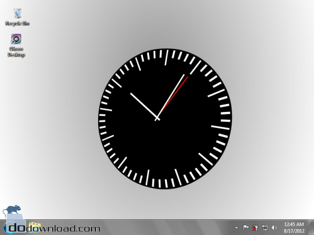 Black Analog Desktop Clock Wallpaper Image 3d