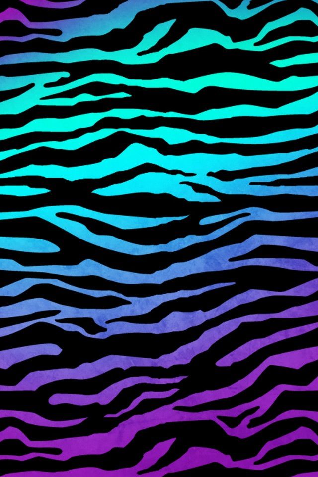 Patterns Color Zebras Blue Background Wallpaper
