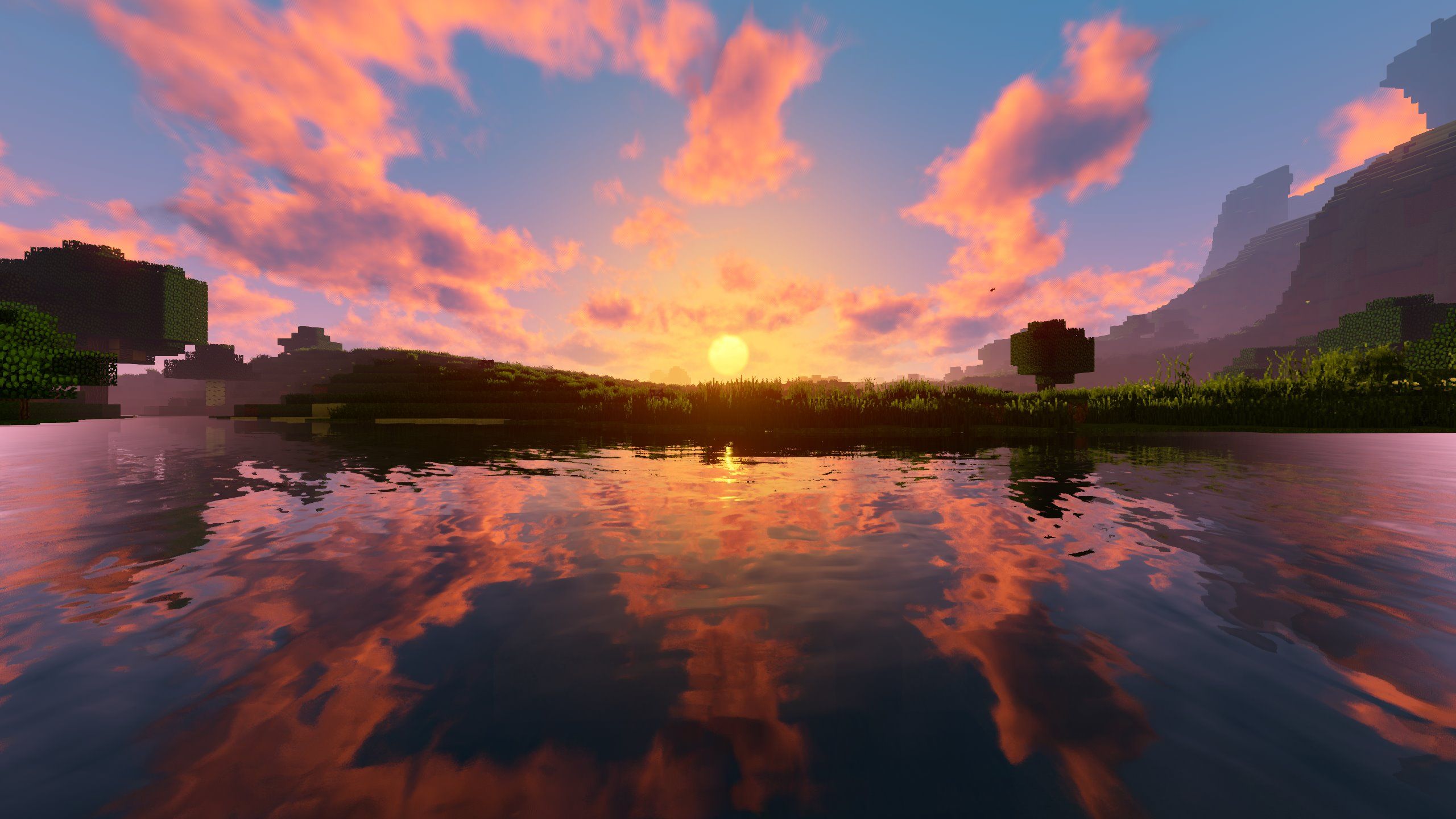 Stunning Minecraft Aesthetics Shaders Wallpaper