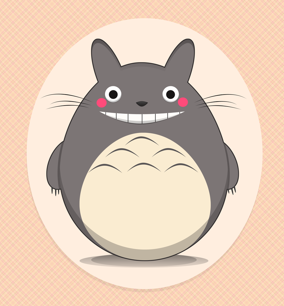 Kawaii Totoro By Citronade Arts