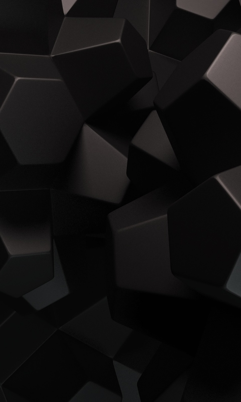 768x1280 Abstract Black Shapes Nexus 4 wallpaper