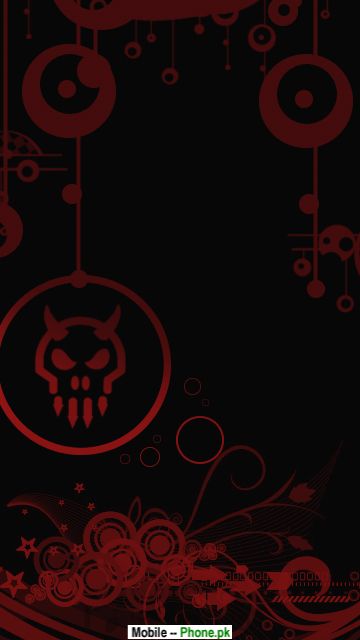 Red Skull Background Wallpaper For Mobile