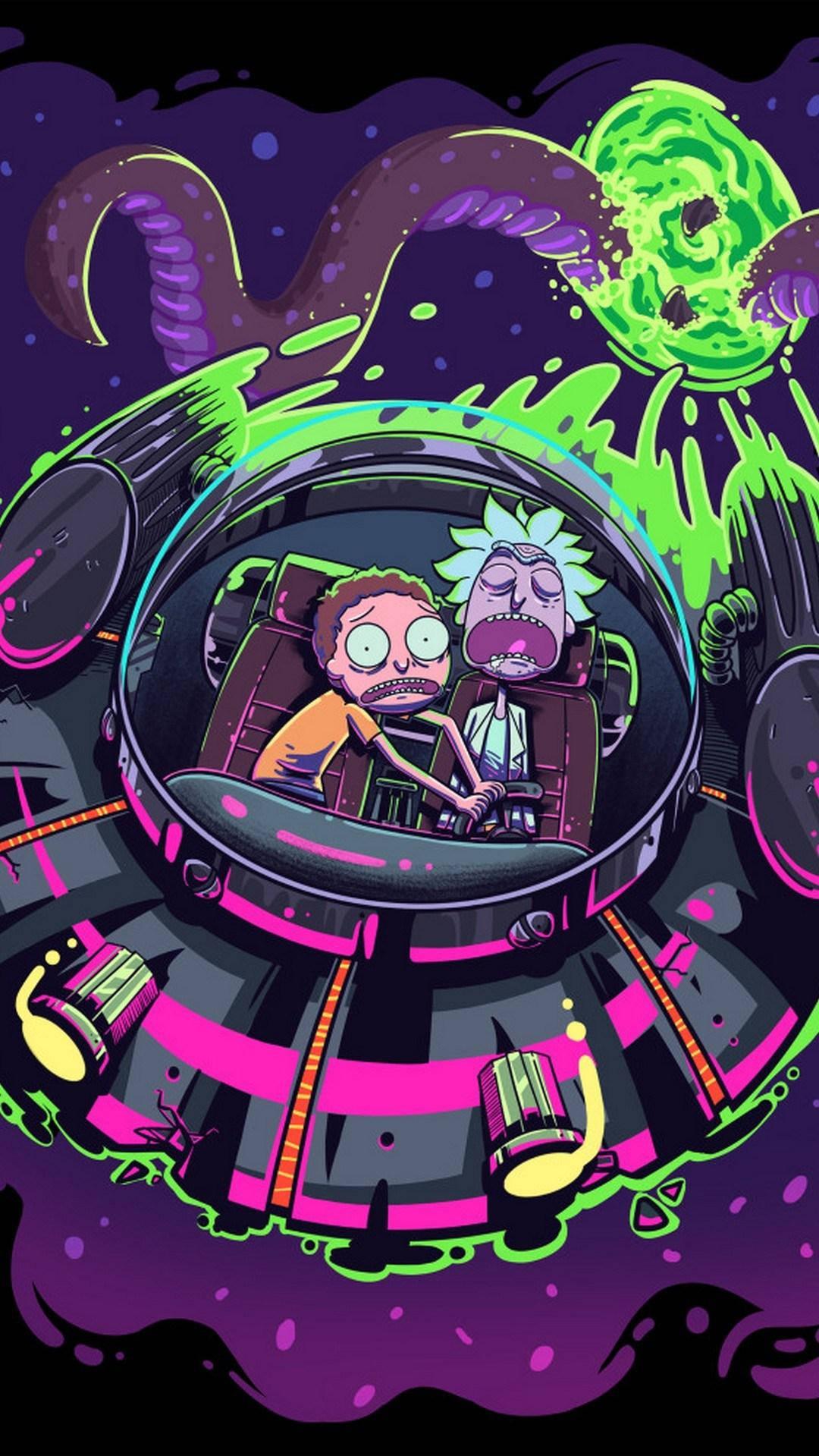 Drippy Rick And Morty Wallpaper
