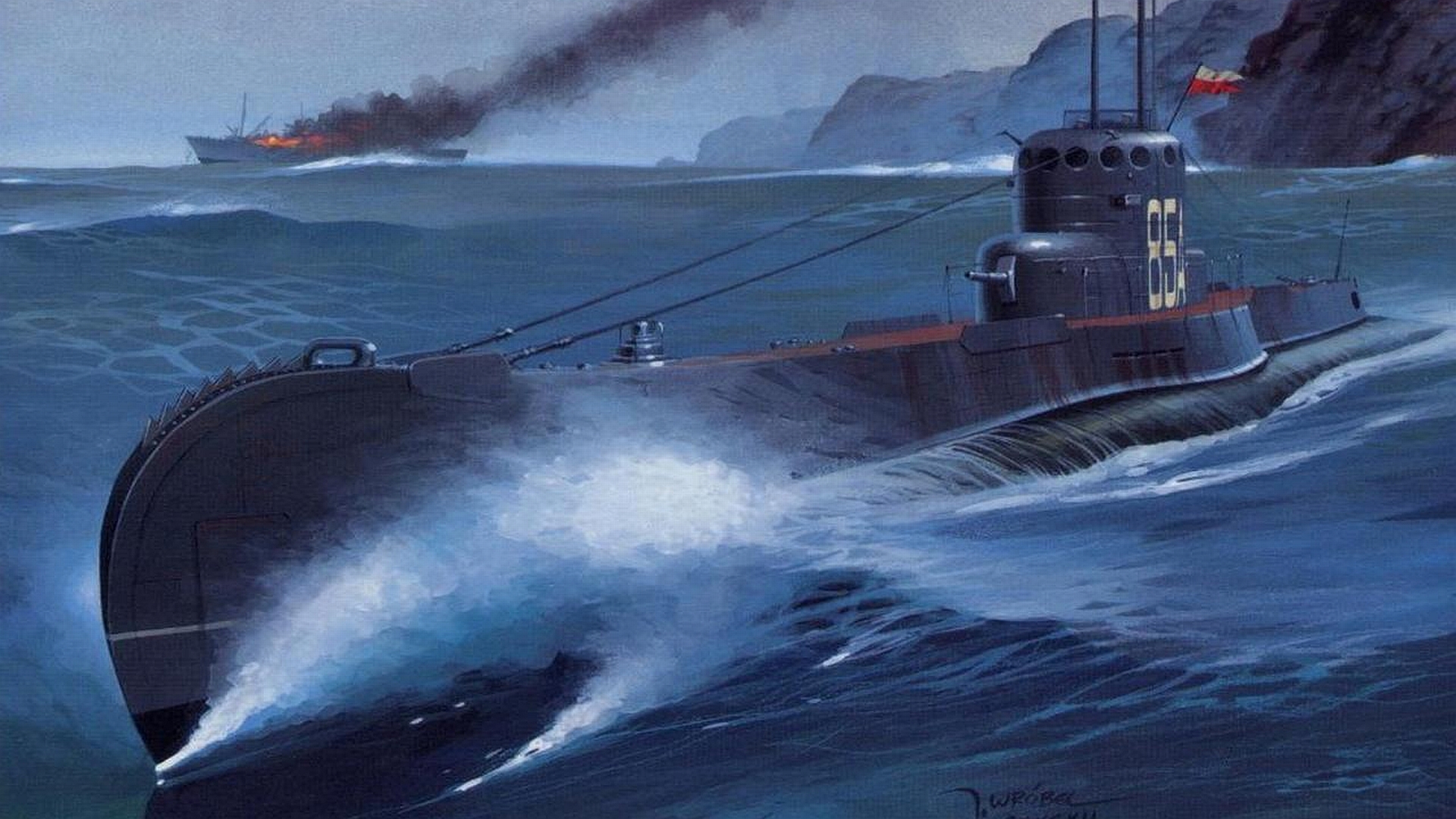 submarine Wallpaper Background