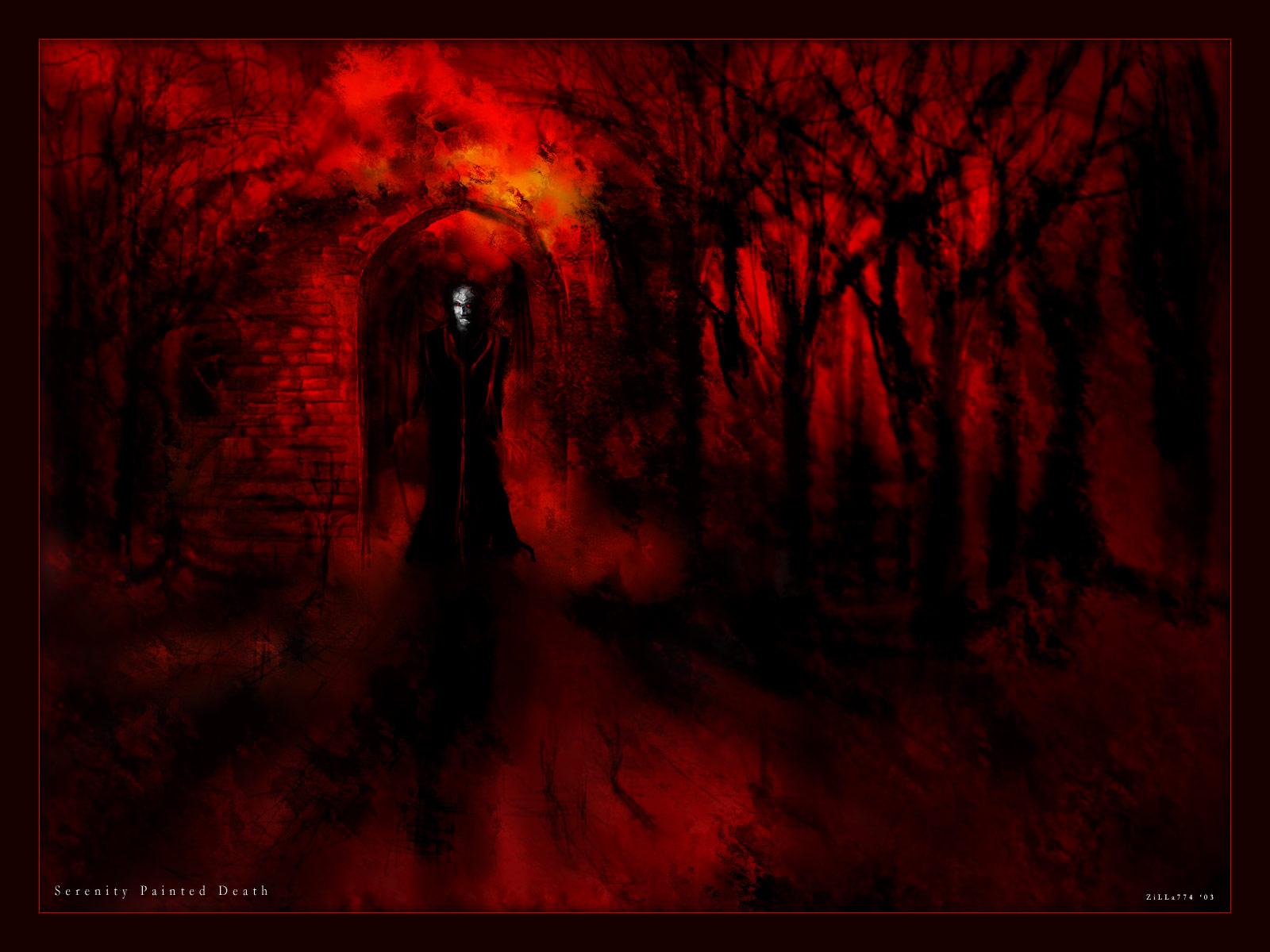 Dark Horror Vampire Monster Halloween G Wallpaper