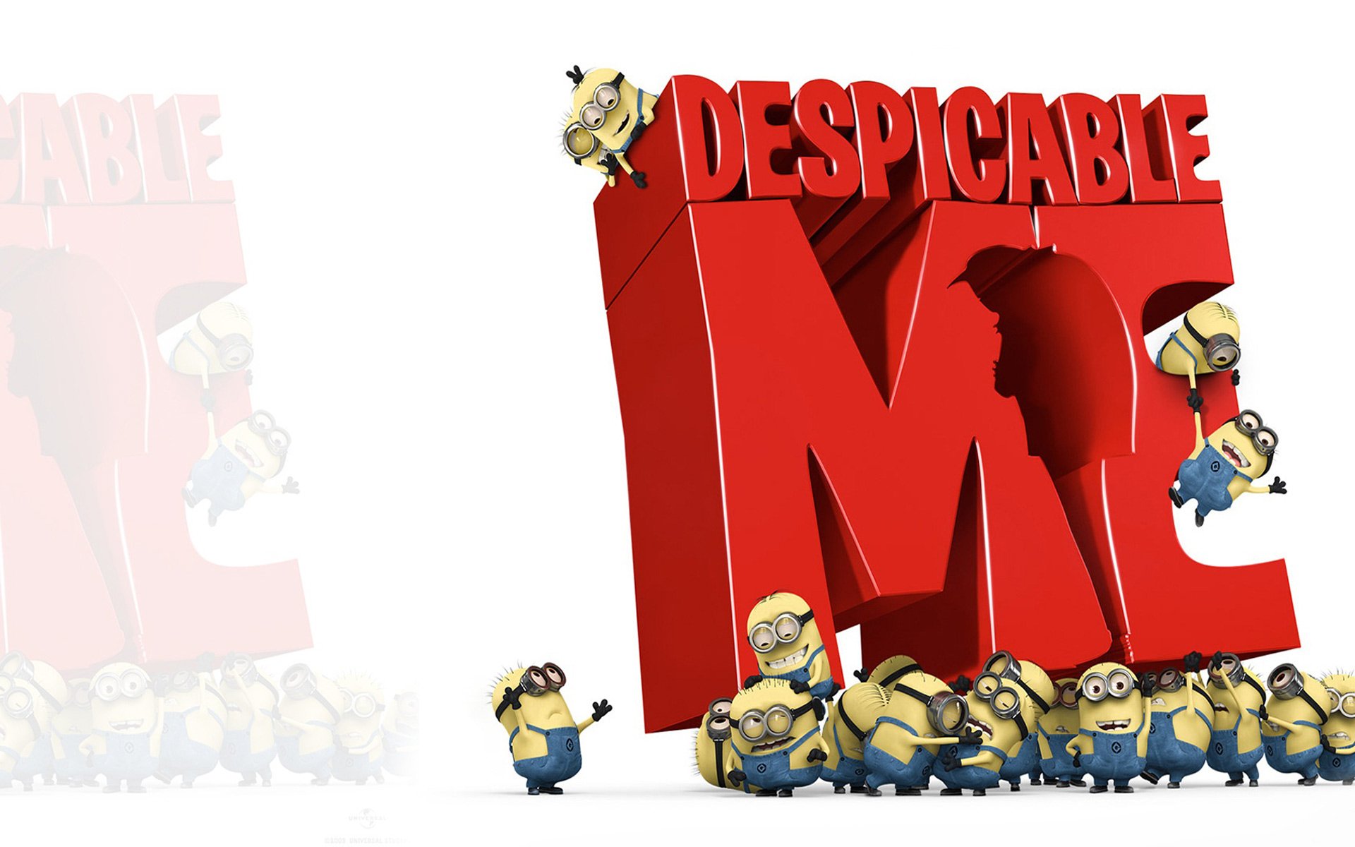 Minions and the Despicable Me Logo: A Whimsical Scene