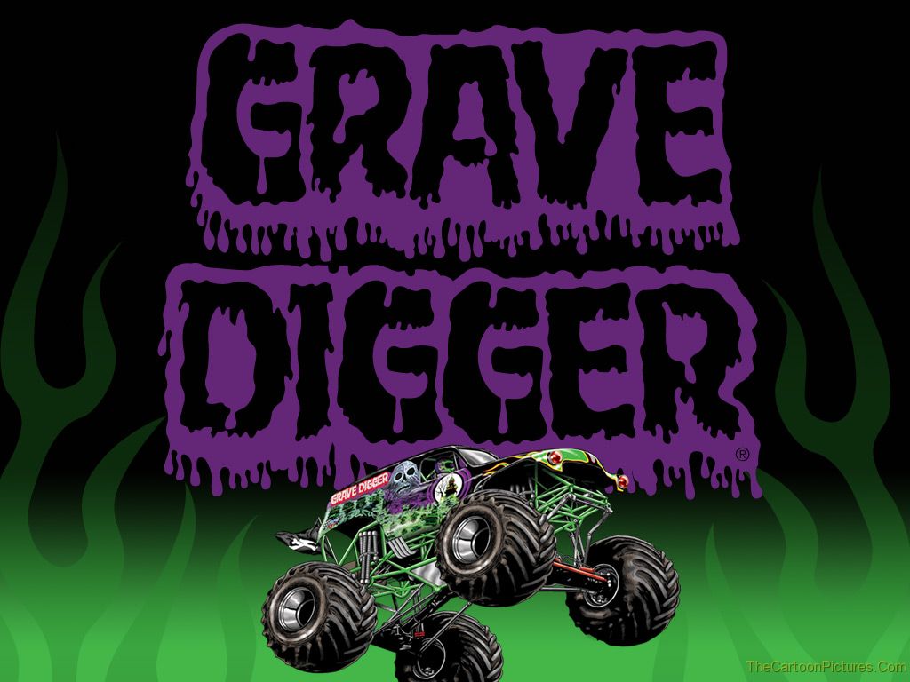 Monster Trucks Grave Digger Wallpaperrahasia Galeriku