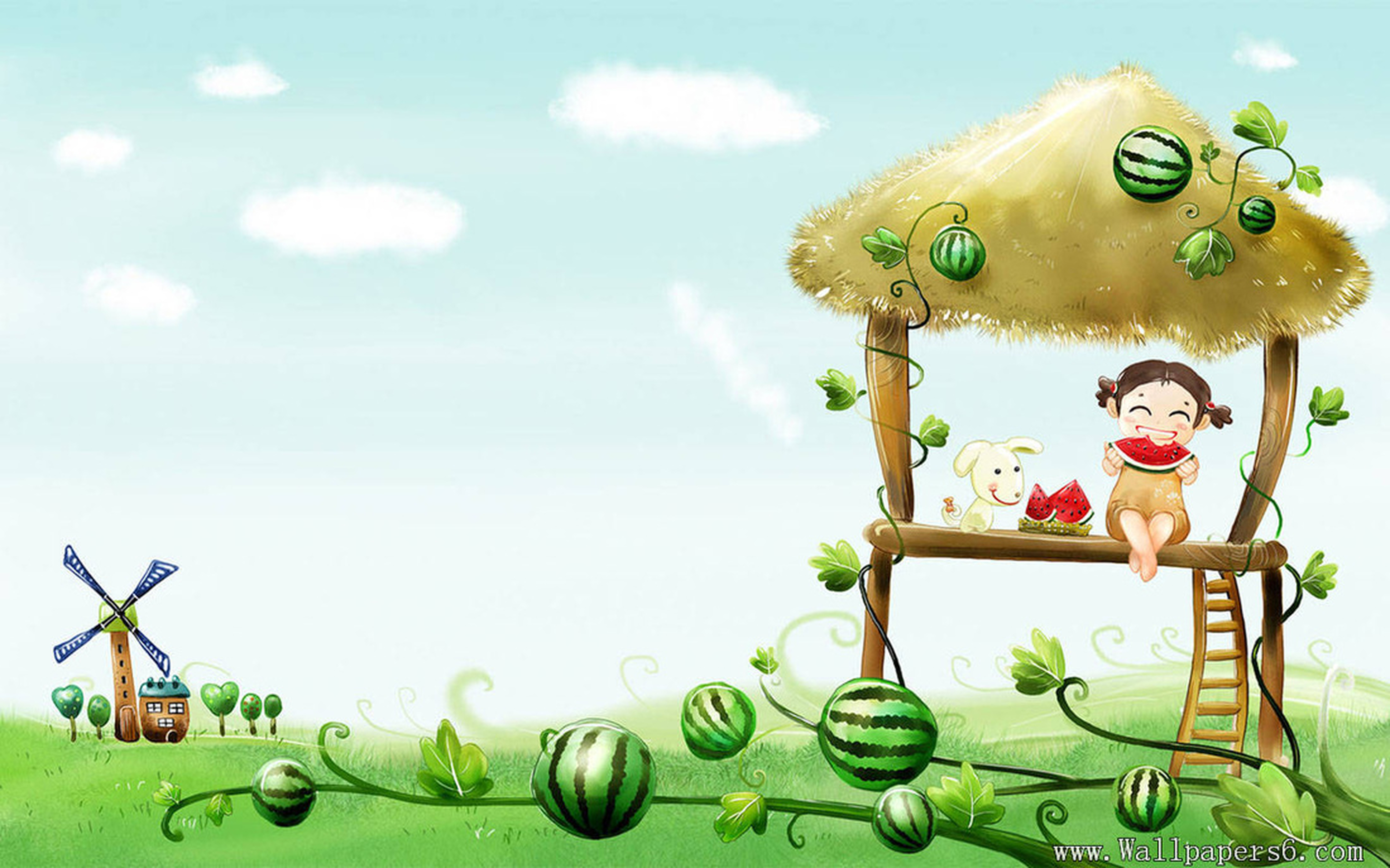 Free download Watermelon Cartoon Kids Wallpaper Free 287378 3345  [5182x3237] for your Desktop, Mobile & Tablet | Explore 76+ Free Wallpaper  Cartoon | Free Cartoon Wallpapers, Free Cartoon Backgrounds, Cartoon  Wallpaper Free