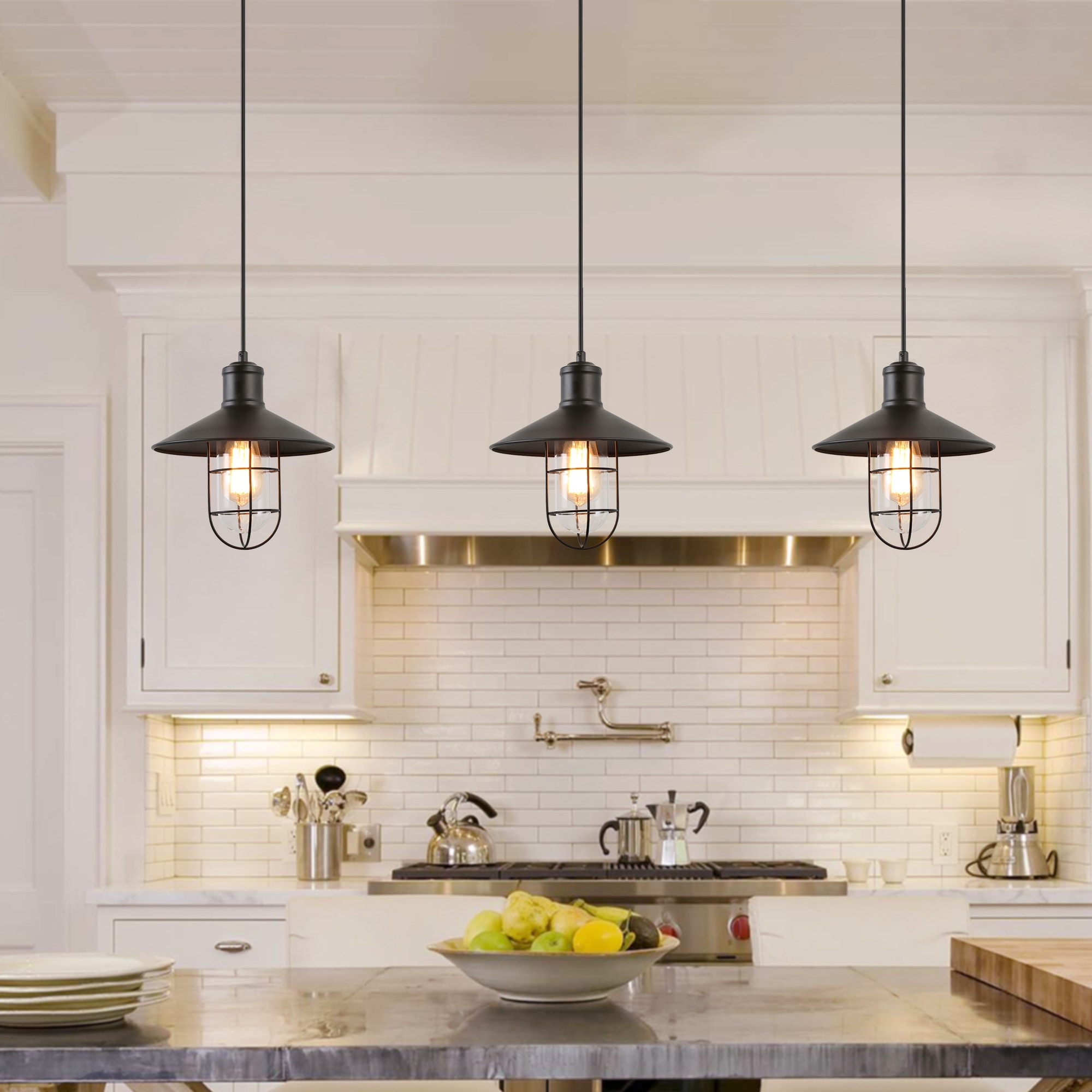 Modern Kitchen Pendant Lighting Wallpaper