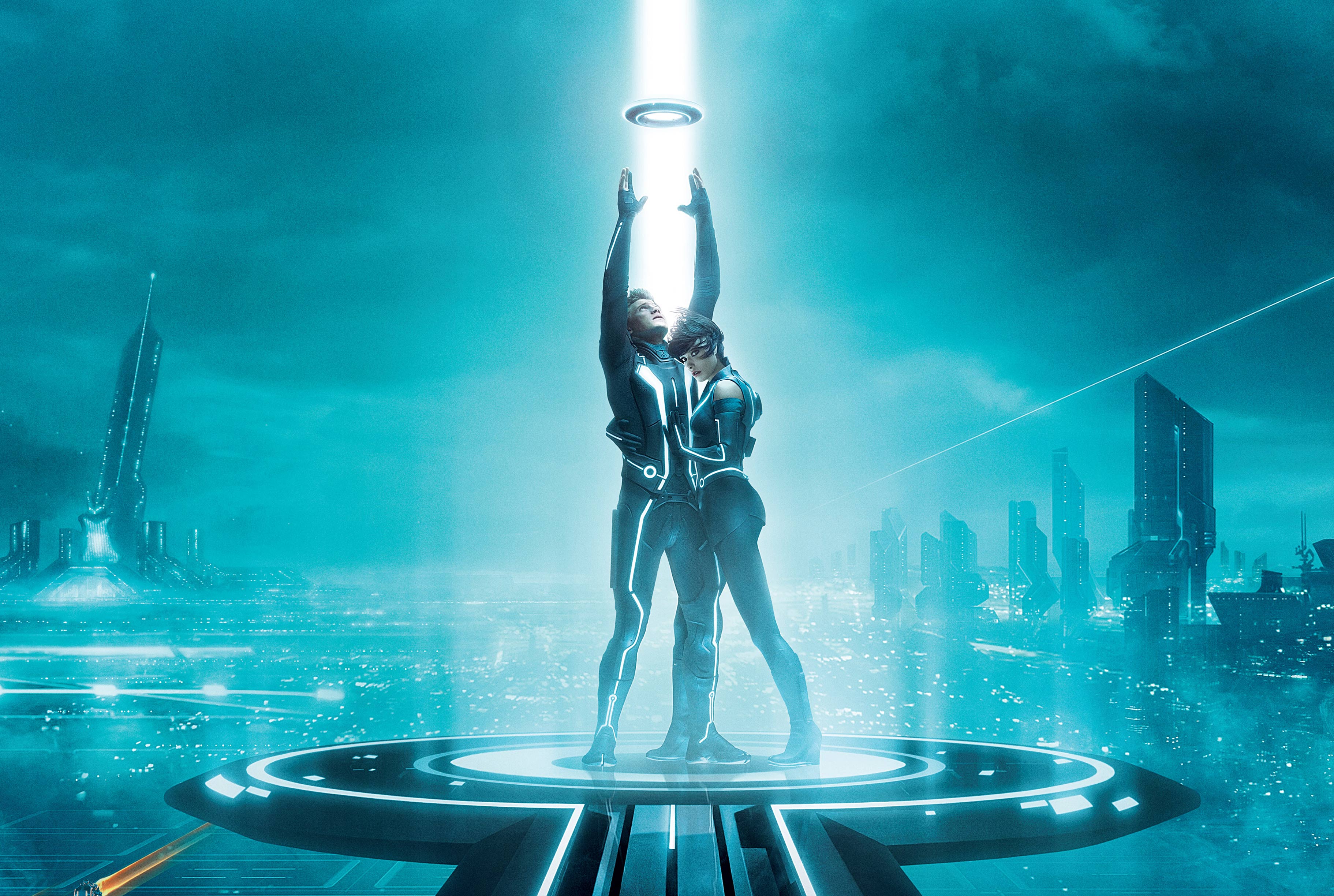 Sam and Quorra from Disneys Tron Legacy wallpaper   Click picture