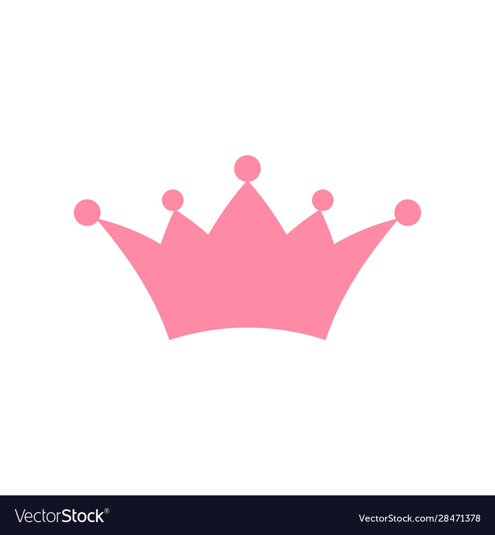 Princess Crown Icon Isolated On White Background Vector Image