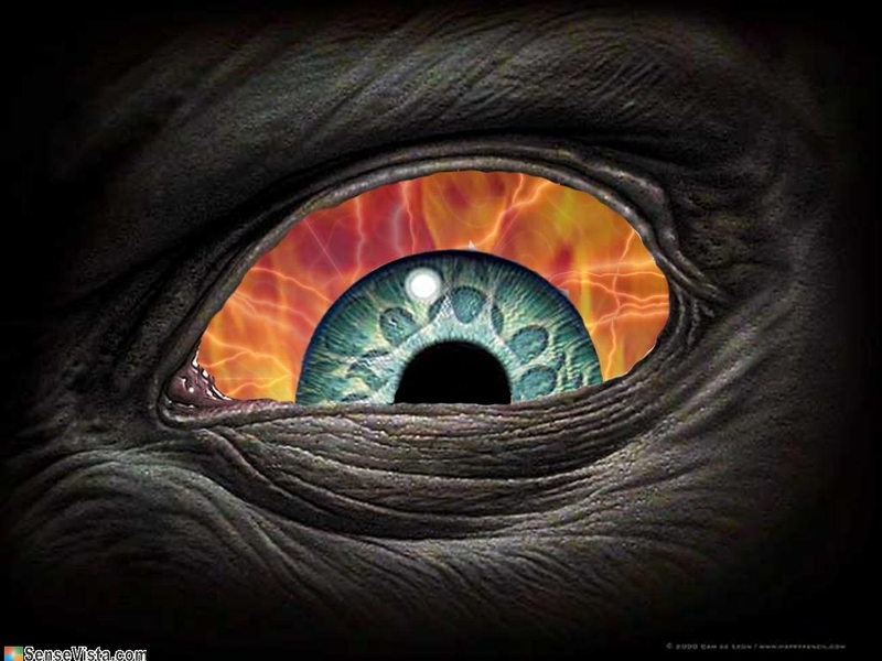 Crazy Eye Demonic Abstract 3d And Cg HD Desktop