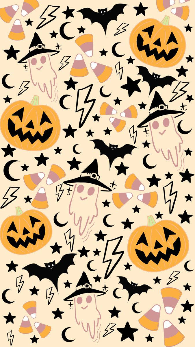 Cute Halloween iPhone Wallpaper