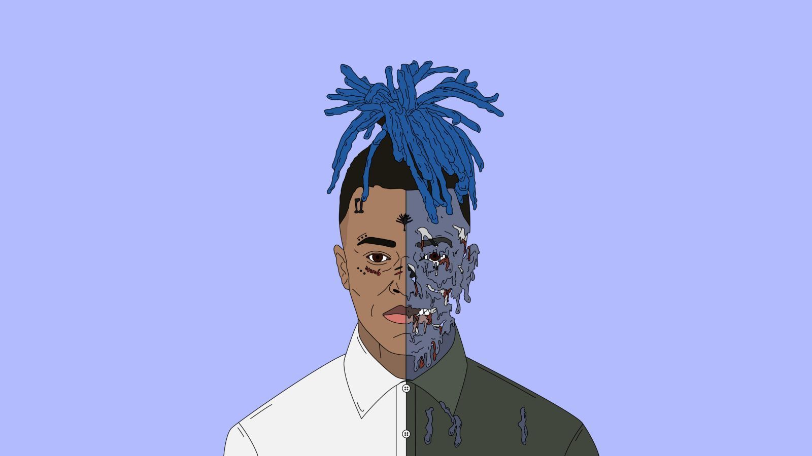 Xxxtentacion Cartoon Wallpaper On