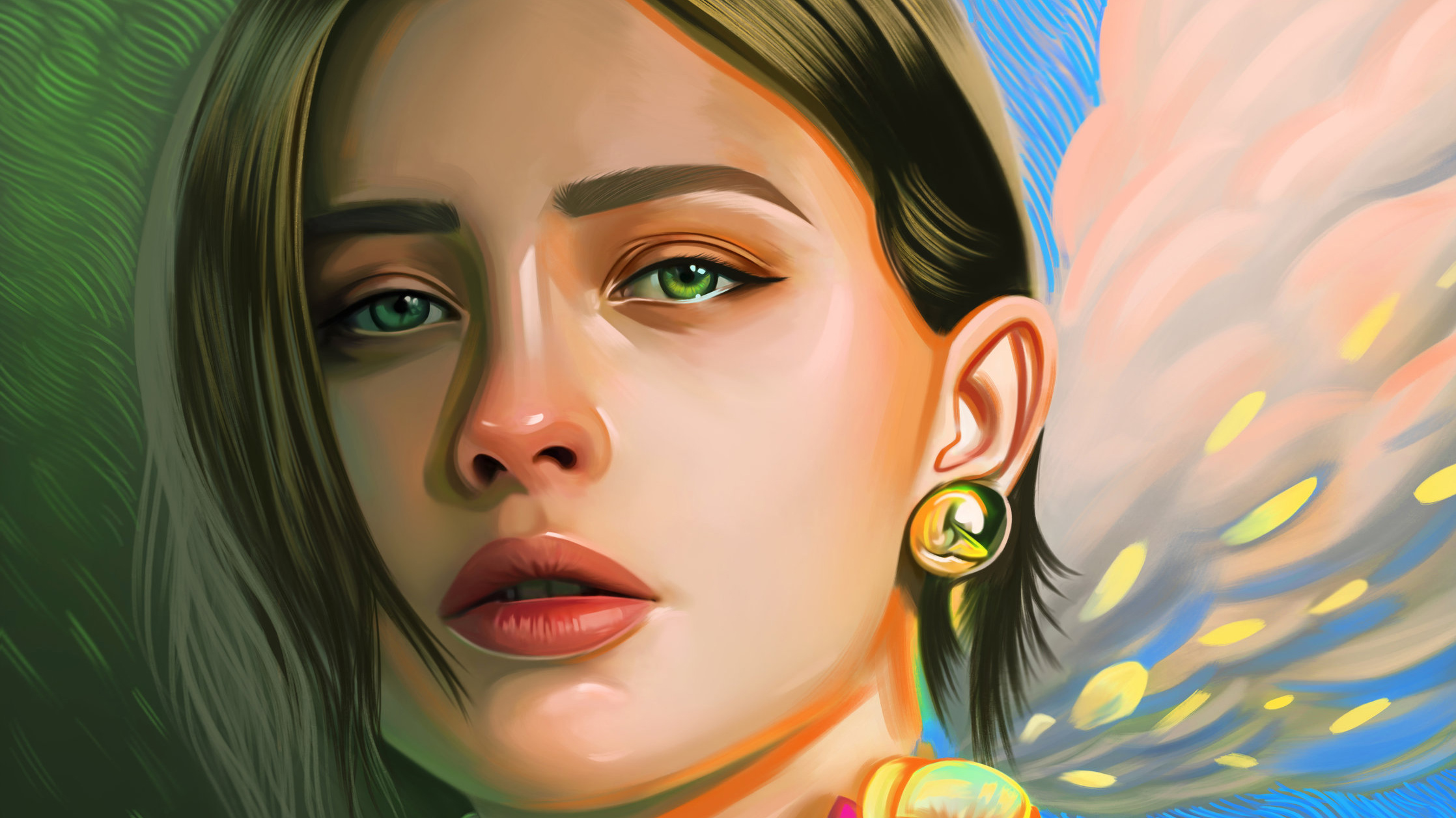 Girl Digital Art Illustration Wallpaper HD Artist 4k