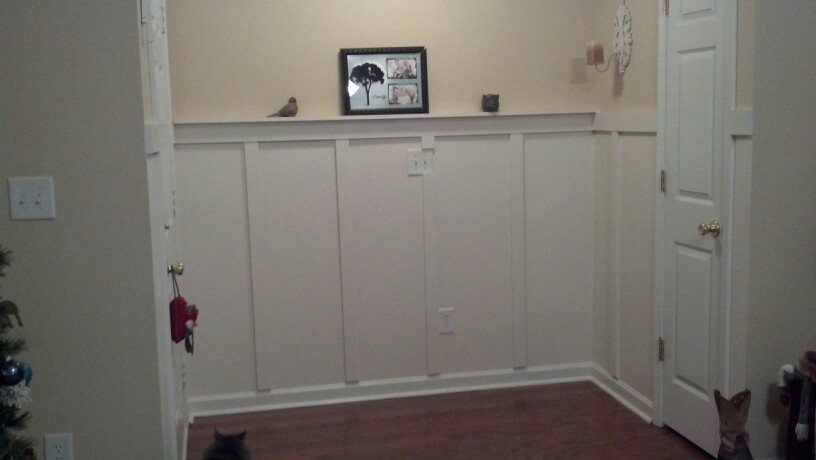 Faux Wainscoting In Our Foyer New House And Hallways Pint