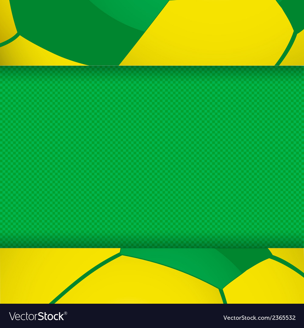 Football Brazil Panel Background Royalty Vector Image