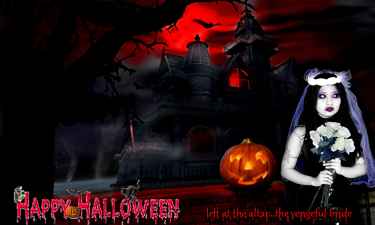 Happy Halloween House HD Wallpaper Stylish