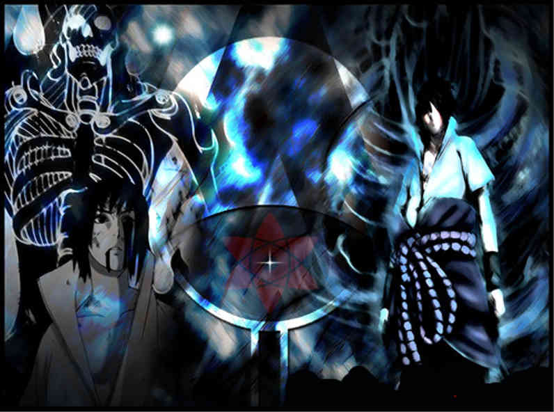 Sasuke Devil Susanoo New Power Of Darkness Mangekyou Sharingan Uchiha