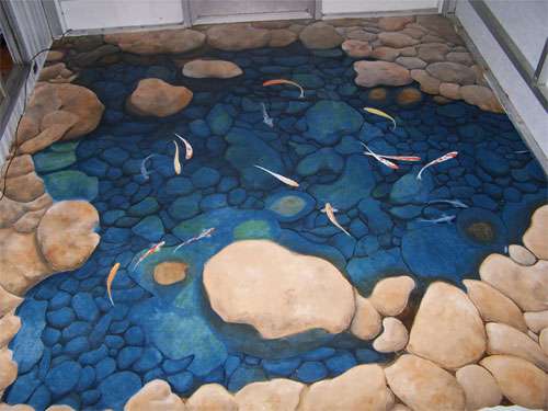 3d Floor Murals Incredible Optical Illusion Designs To Your