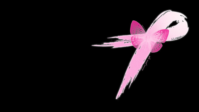 Pink Ribbon Wallpaper By Ladiebutterfly