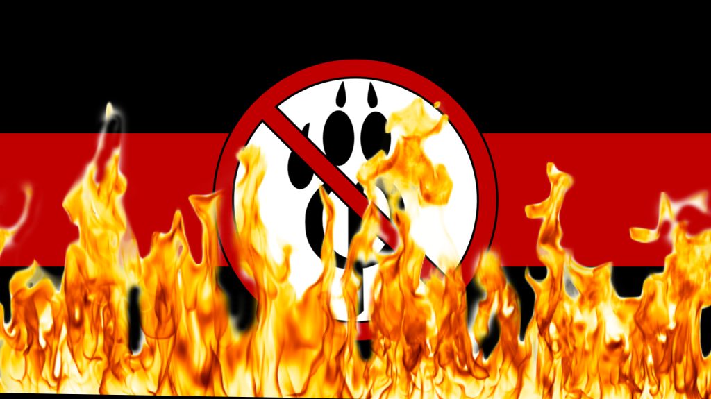 The Anti Furry Flag But I Burned It Because M Against