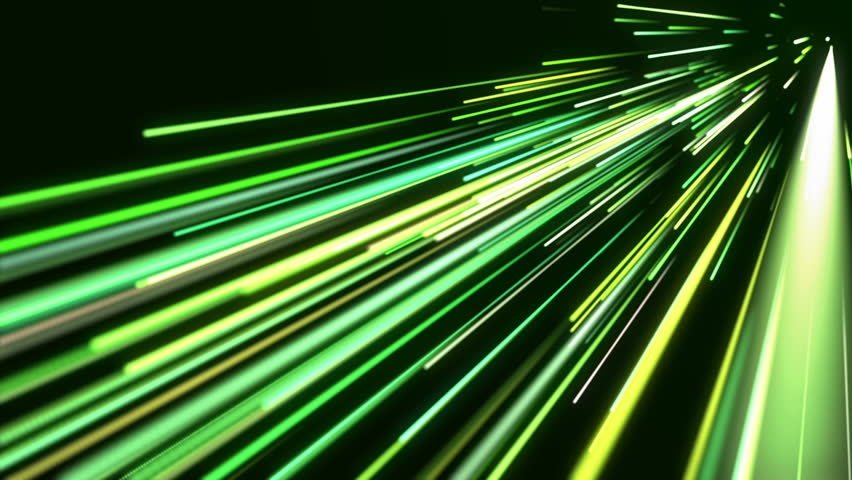 Green Light Streaks Abstract Motion Background Other Colors