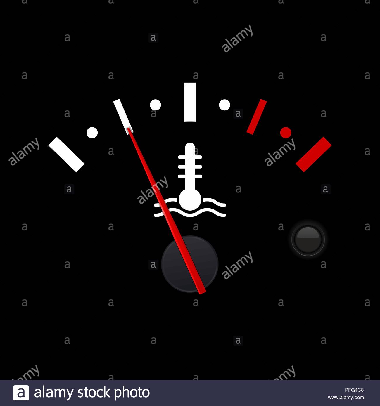 Free download Temperature car gauge scale on black background Low