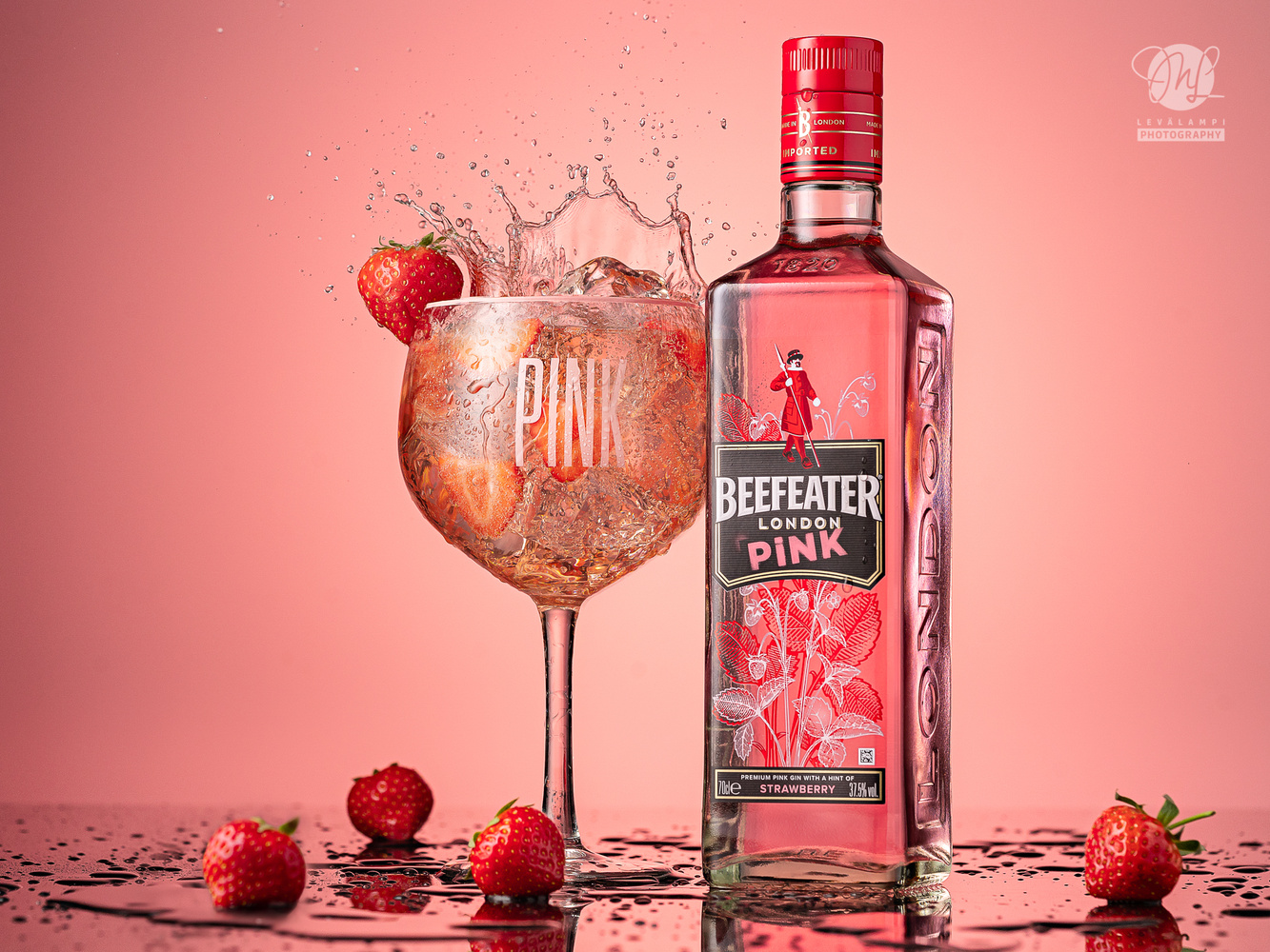 Beefeater Pink Splash Mika Lev Lampi On Fstoppers