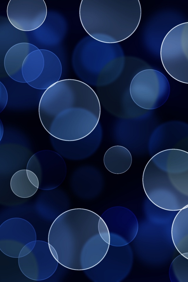 Dark Blue Bubbles Wallpaper iPhone Blackberry